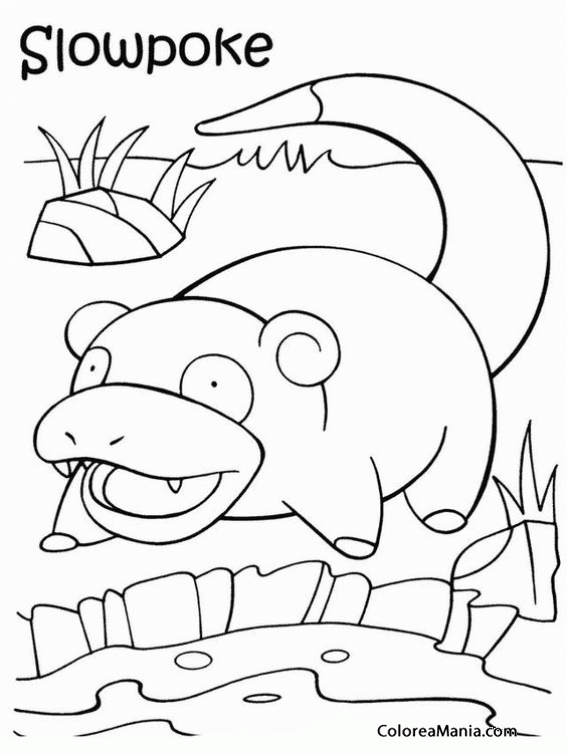 Colorear Pokemon Slowpoke