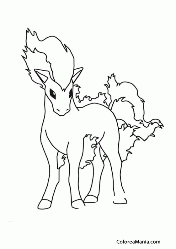 Colorear Pokemon Ponyta