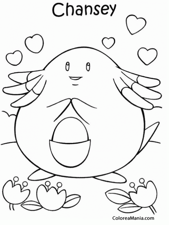 Colorear Pokemon Chansey