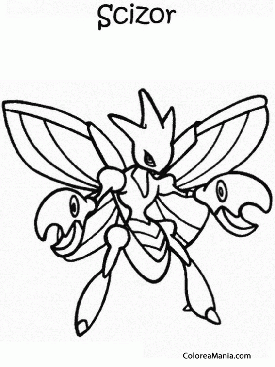 Colorear Pokemon Scizor