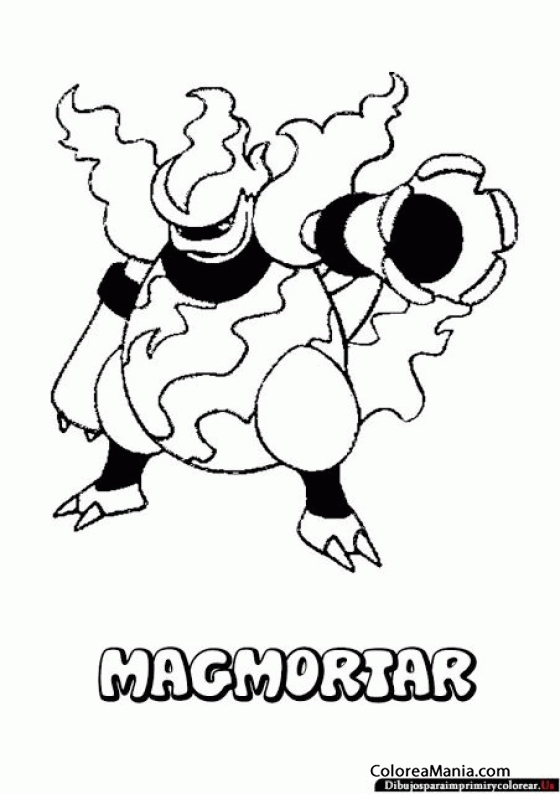 Colorear Pokemon Magmortar