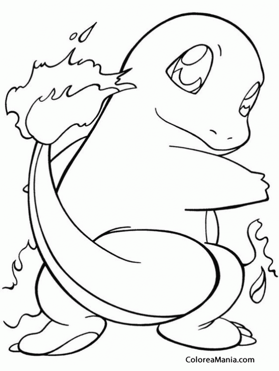 Colorear CHarmander 4