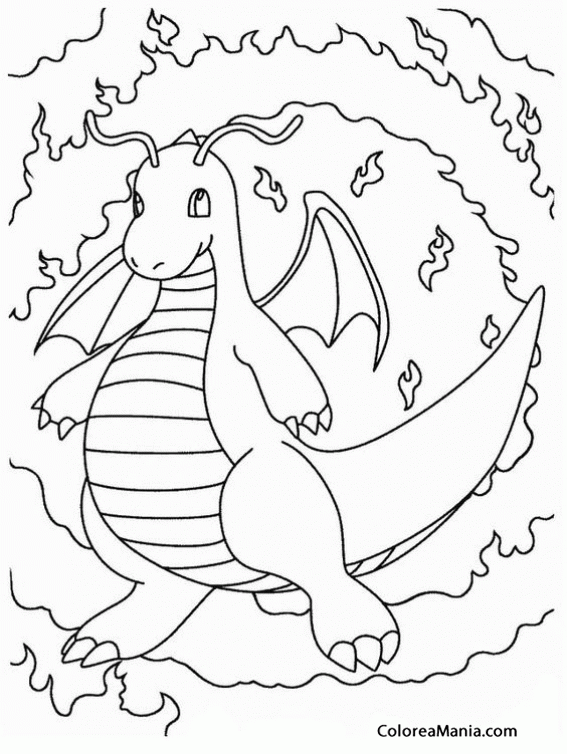 Colorear Pokemon Dragonite