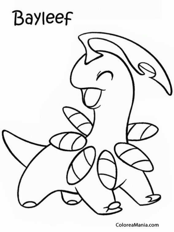 Colorear Pokemon Bayleef