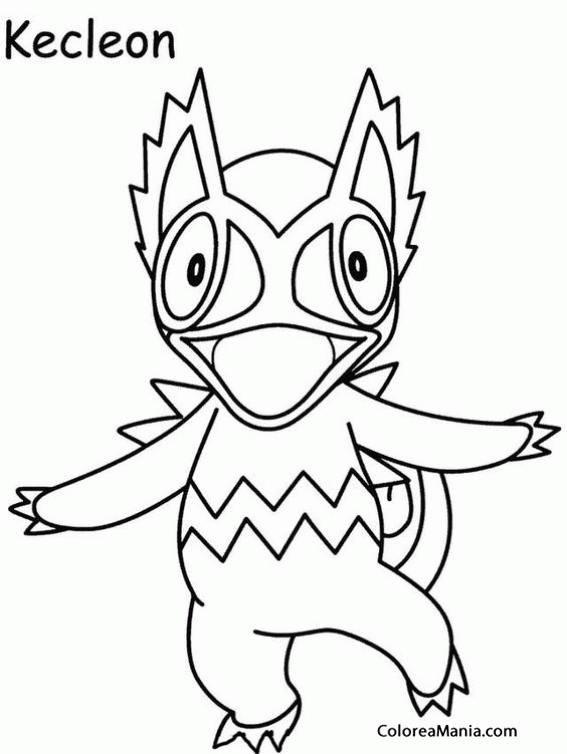 Colorear Pokemon Kecleon 2