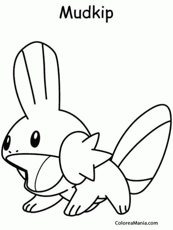 Colorear Pokemon Mudkip