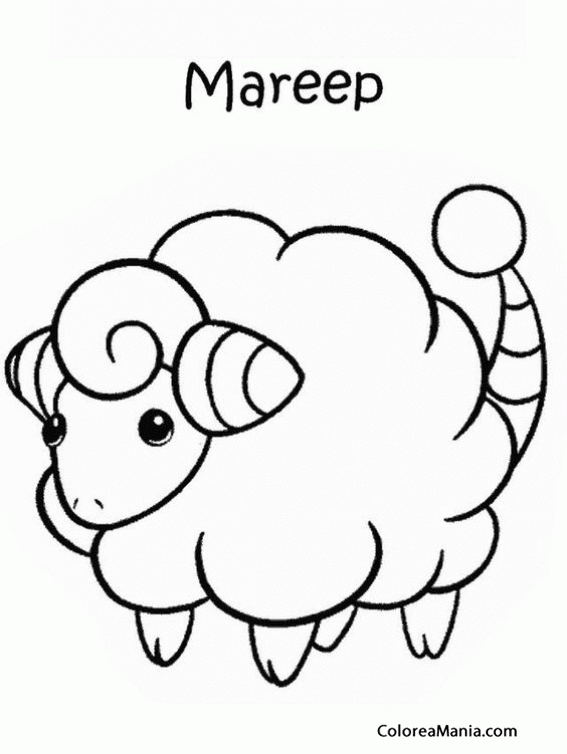 Colorear Pokemon Mareep