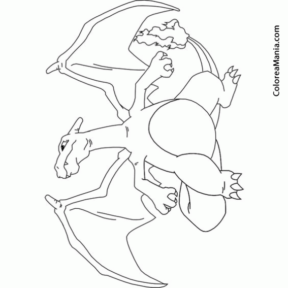 Colorear Pokemon Charizard 2