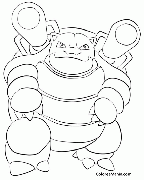 Colorear Pokemon Blastoise