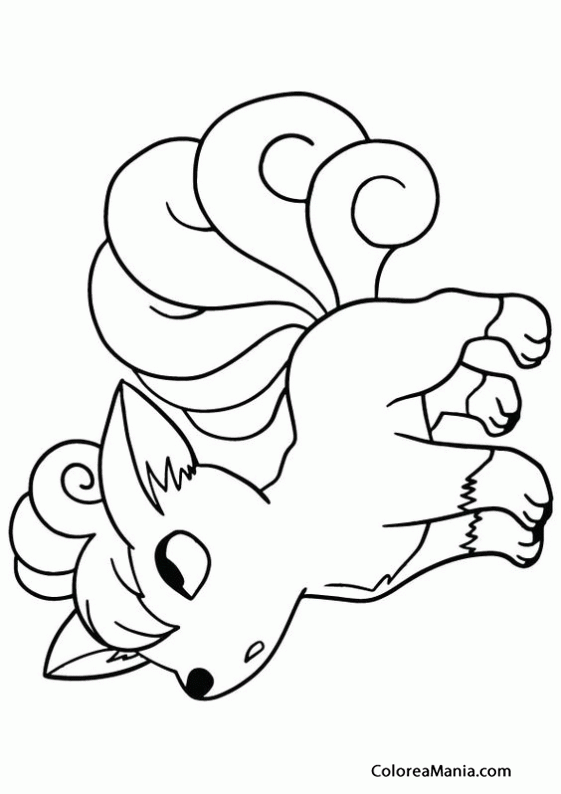 Colorear Pokemon Vulpix 2