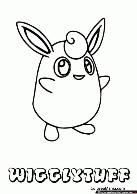 Colorear Pokemon Wigglytuff