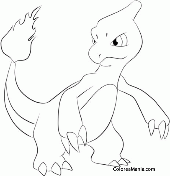 Colorear Pokemon Charmeleon 2