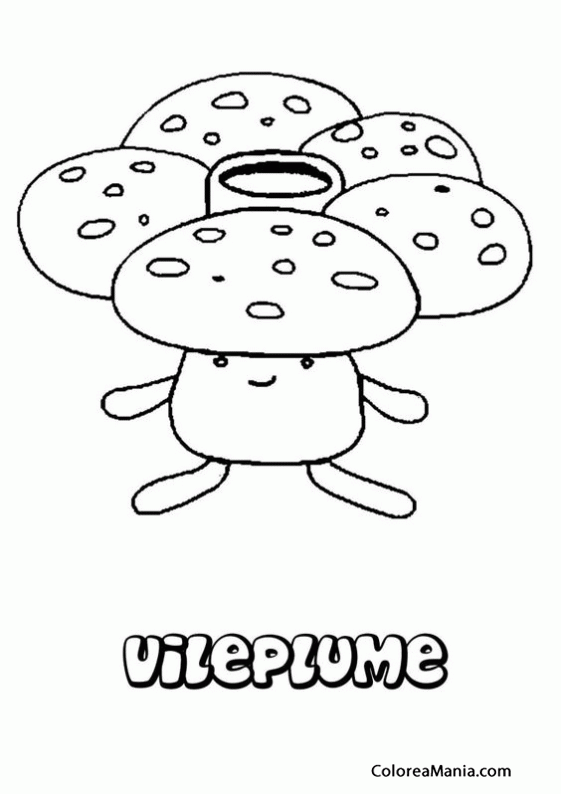 Colorear Pokemon Vileplume 2