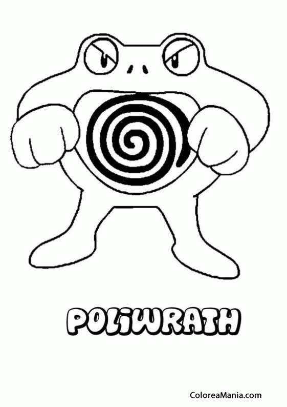 Colorear Pokemon Poliwrath