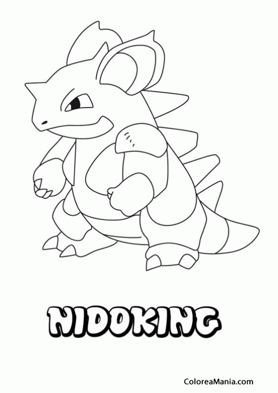 Colorear Pokemon Nidoking