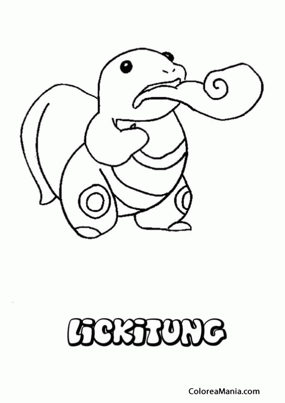 Colorear Lickitung 2