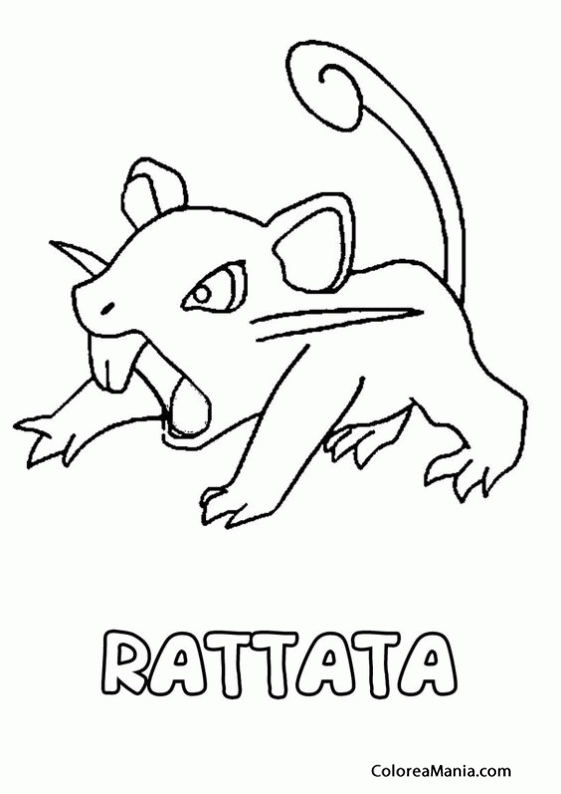 Colorear Pokemon Rattata