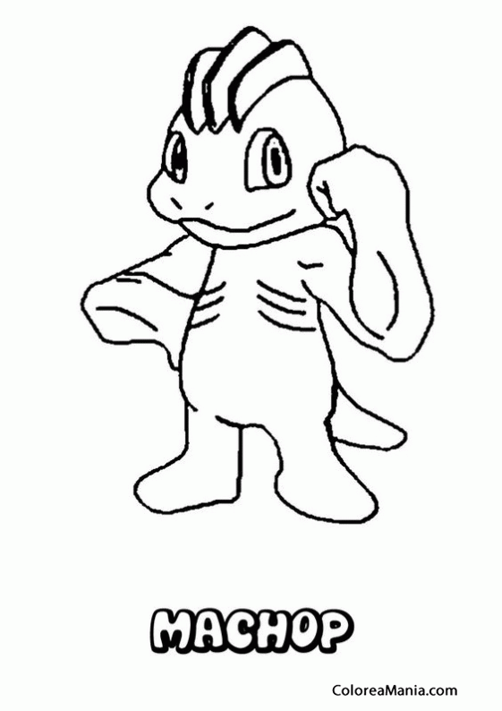 Colorear Pokemon Machop