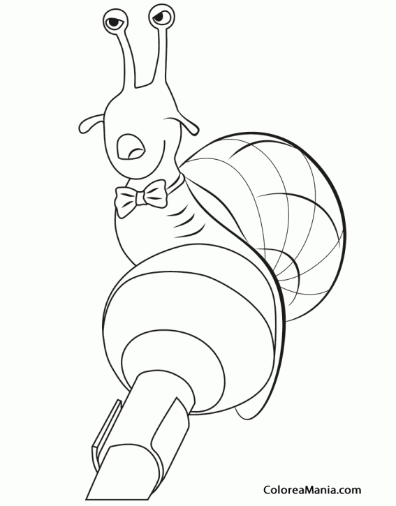 Colorear Snail de ¡Canta! (Canta), dibujo para colorear gratis Colorear Snail de ¡Canta! (Canta), dibujo para colorear gratis