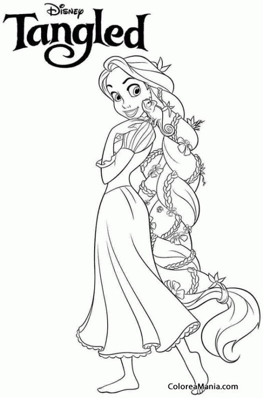 Colorear Enredados - Tangled