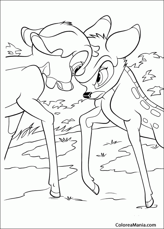 Colorear Bambi 2