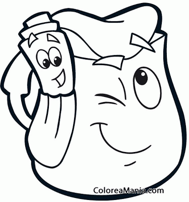 Colorear Mochila de Dora la exploradora