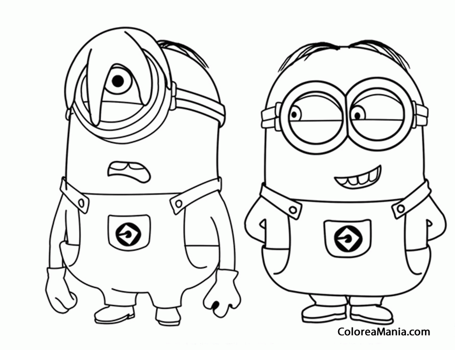 Colorear Minion gastando una broma