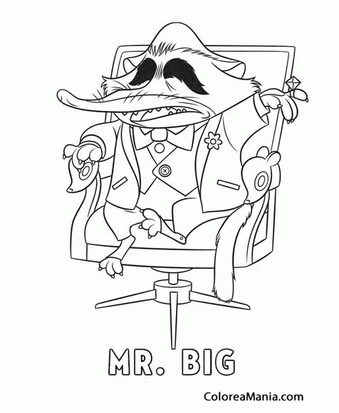 Colorear Mr. Big