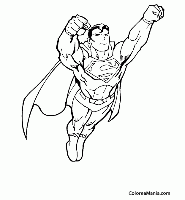 Colorear Superman 01