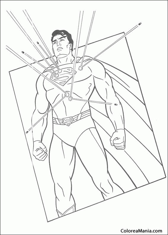 Colorear Superman 10