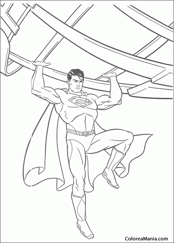 Colorear Superman 14