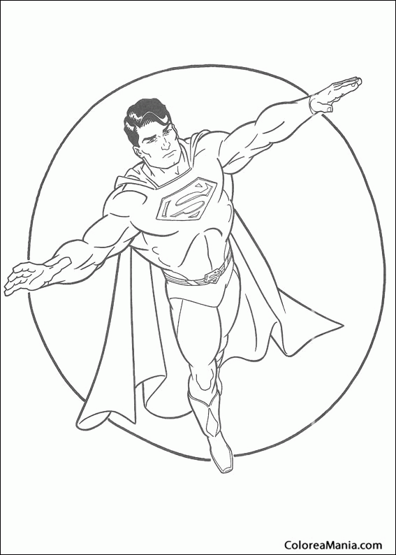 Colorear Superman 15