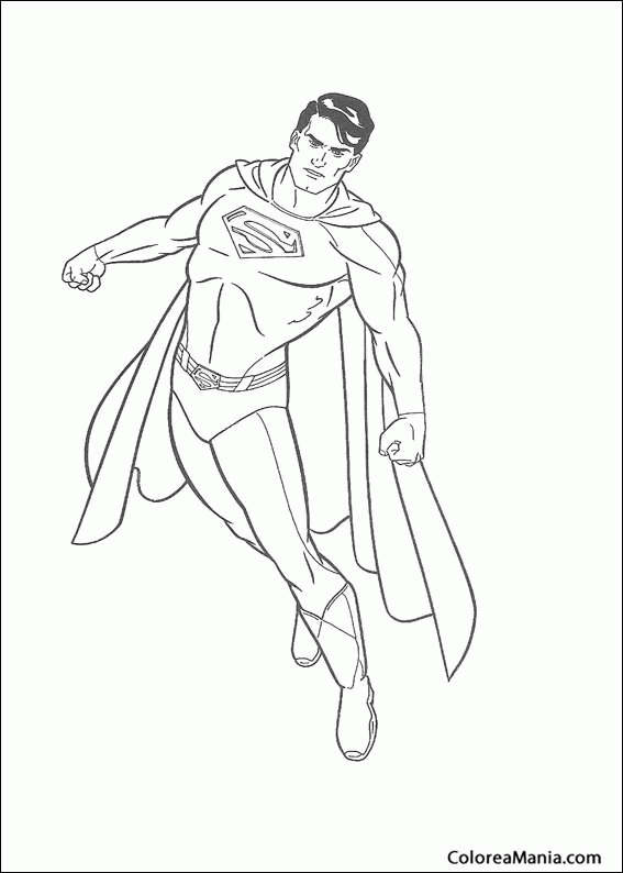 Colorear Superman 16