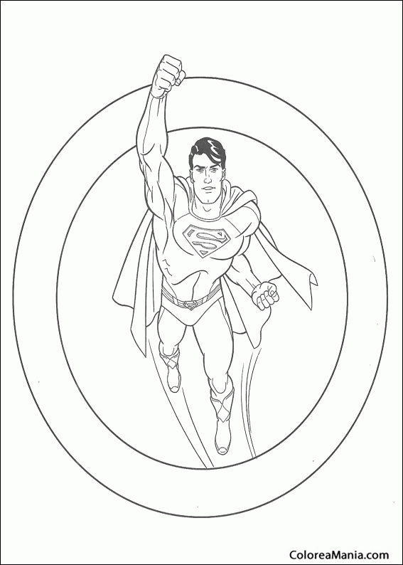 Colorear Superman 18