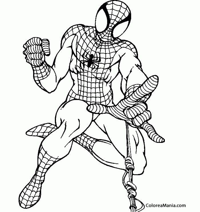 Colorear Spiderman 01