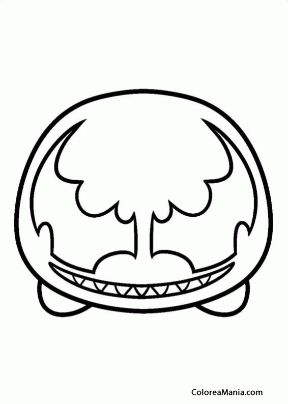 Colorear Venom (Tsum, Tsum), dibujo para colorear gratis