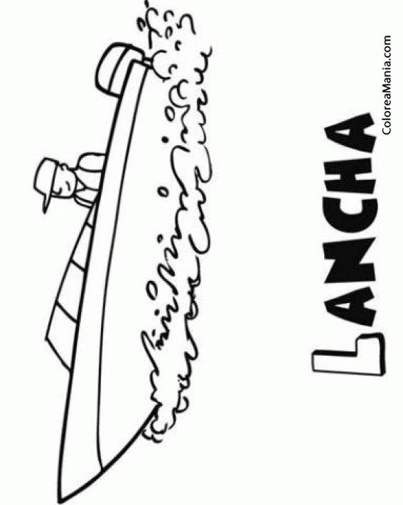 Colorear Lancha Barcos Veleros Y Demas Navios Dibujo Para Colorear Gratis