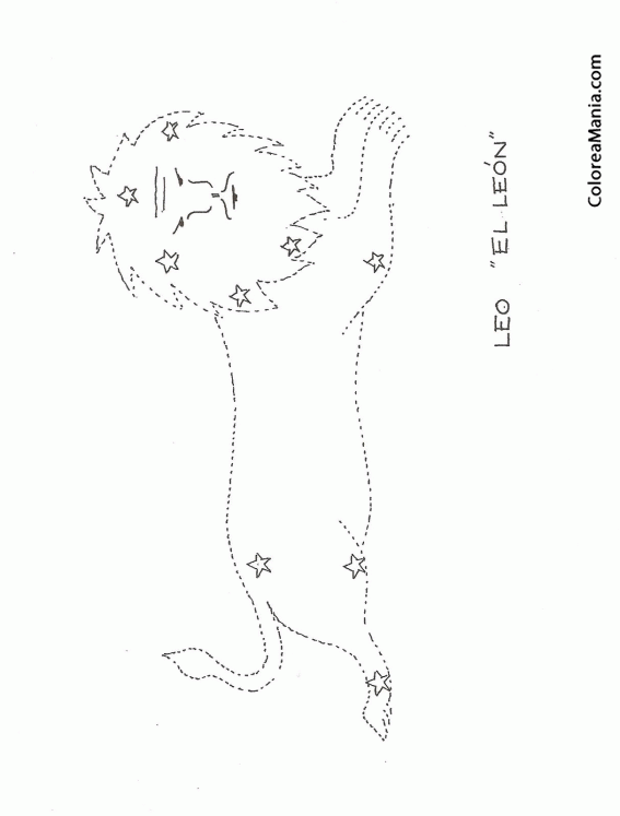 Colorear Leo constelacin