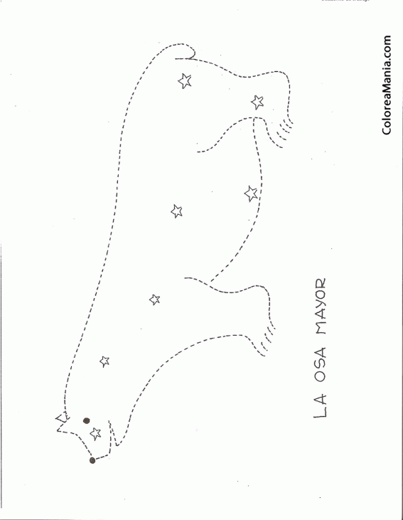 Colorear La osa Mayor constelacin