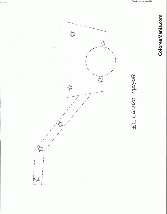 Colorear El carro mayor constelacin