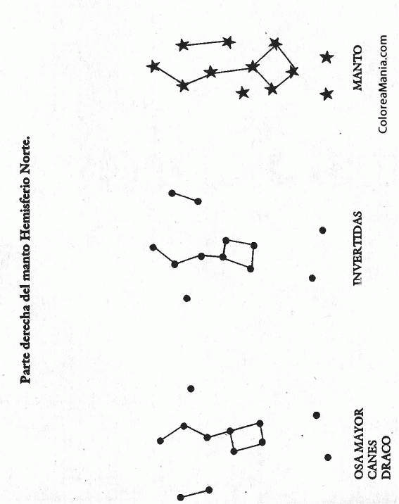 Colorear Constelaciones Hemisferio Norte