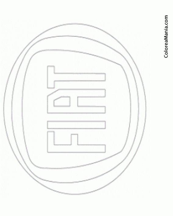 Colorear Emblema de Fiat