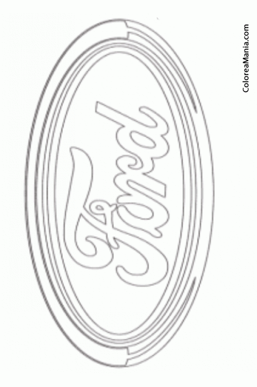 Colorear Emblema de la Ford