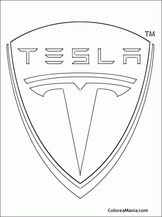 Colorear Tesla Motors