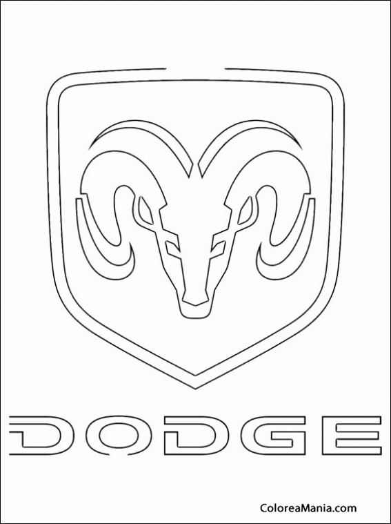 Colorear Dodge car