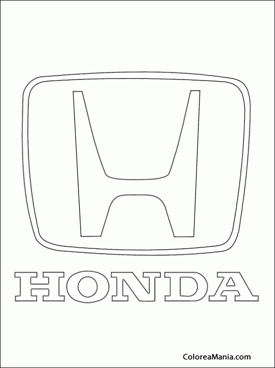 Colorear Honda car 