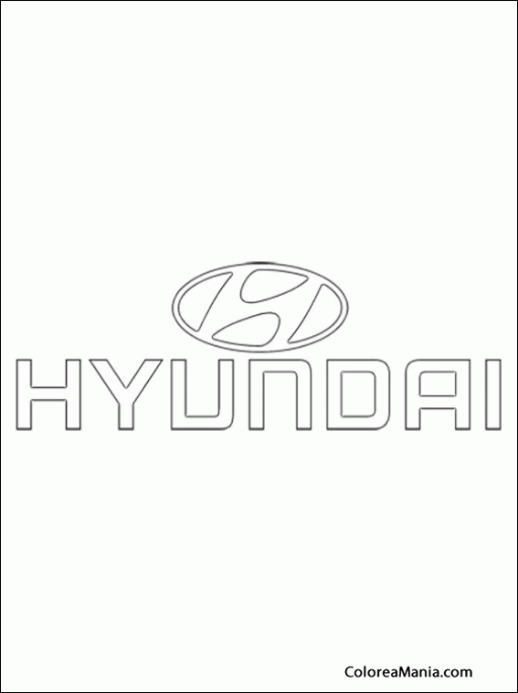 Colorear Hyundai auto