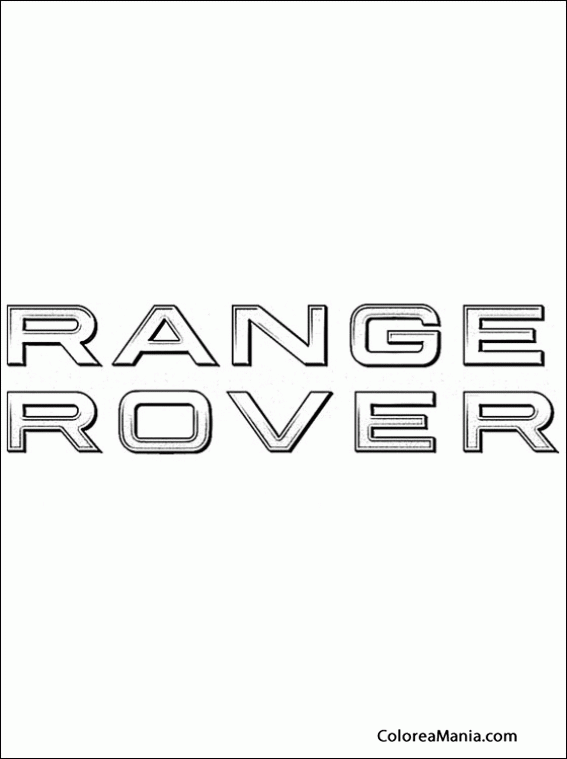 Colorear Range Rover