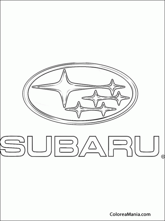 Colorear Subaru