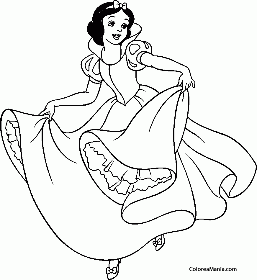 Colorear Blancanieves